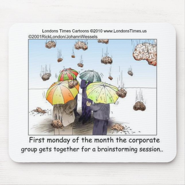 Brainstorming Session Funny T-Shirts Tasse Karten  Mousepad (Vorne)