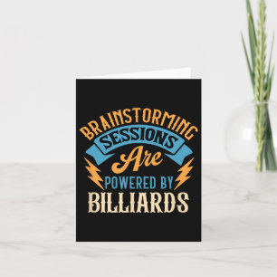 Brainstorming Sessions Billiards Enthusiast Karte