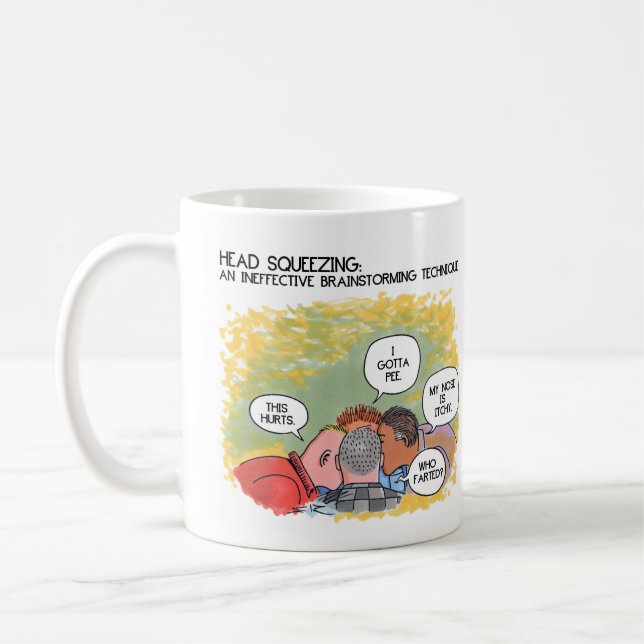 Brainstorming-Tasse Kaffeetasse (Links)