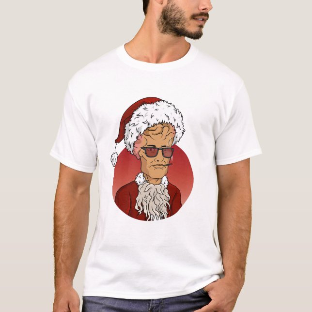 Brainy Bad Santa T-Shirt (Vorderseite)