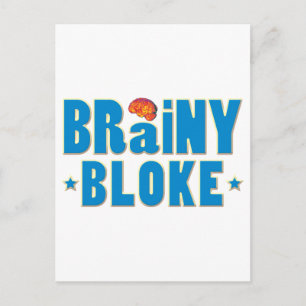 Brainy Bloke Postkarte