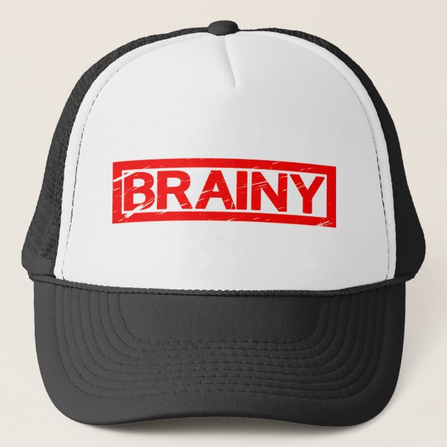 Brainy Briefmarke Truckerkappe (Vorderseite)