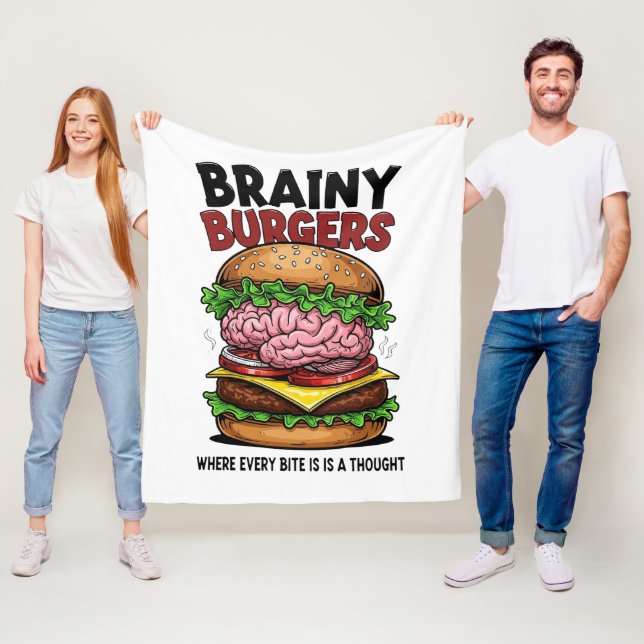 Brainy Burgers Fleece-Decke Fleecedecke (Beispiel)