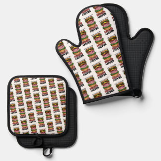 Brainy Burgers Ofenhandschuh & Topflappen-Set