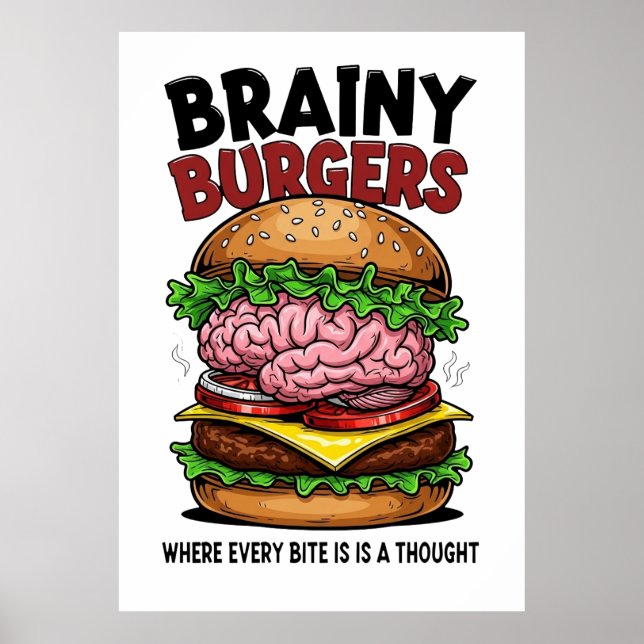 Brainy Burgers Poster (Vorne)