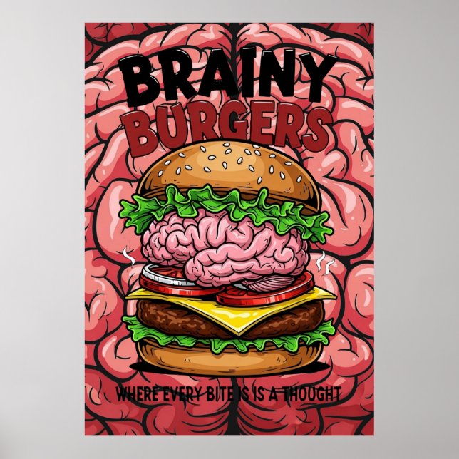 Brainy Burgers Poster (Vorne)