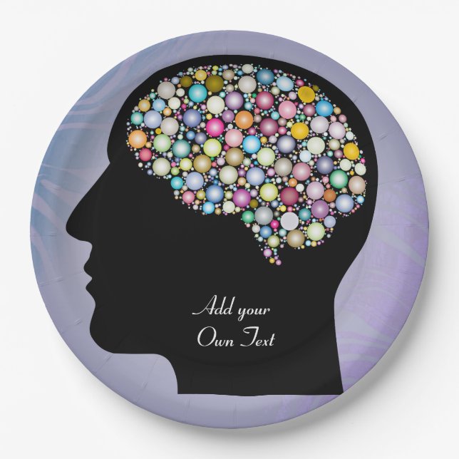 Brainy Geek Engineer Moderne Kunst Pappteller (Vorderseite)