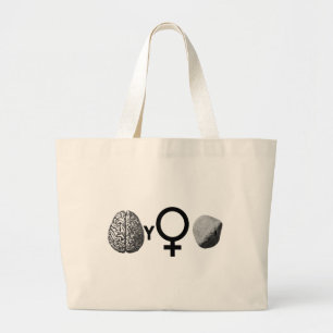 Brainy Girls Rock! Jumbo Stoffbeutel