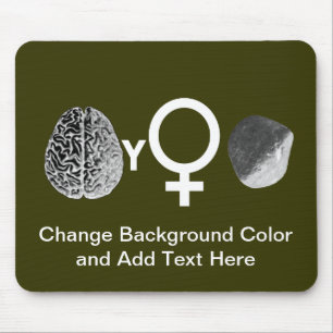 Brainy Girls Rock! Mousepad