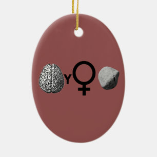 Brainy Girls Rock Rebus Word Puzzle Keramik Ornament