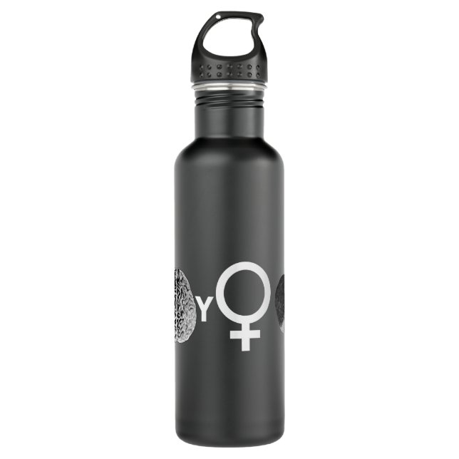 Brainy Girls Rock! Trinkflasche (Vorderseite)