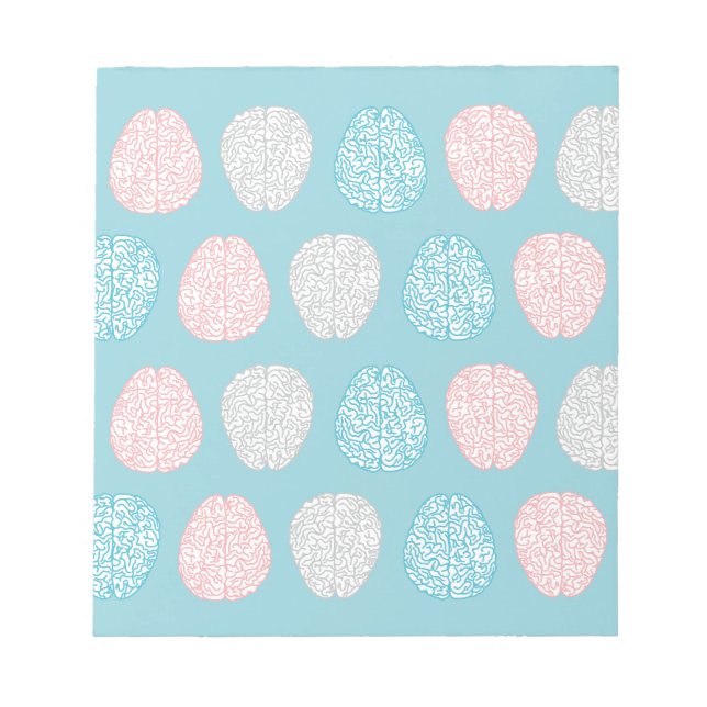 Brainy Pastel Pattern Notizblock (Vorderseite)