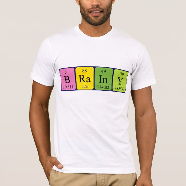 Brainy Periodenname Shirt (Vorderseite)