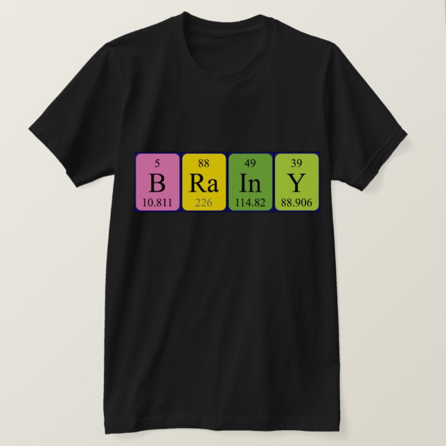 Brainy Periodenname Shirt (Design vorne)