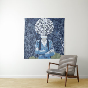 Brainy Person Wandteppich