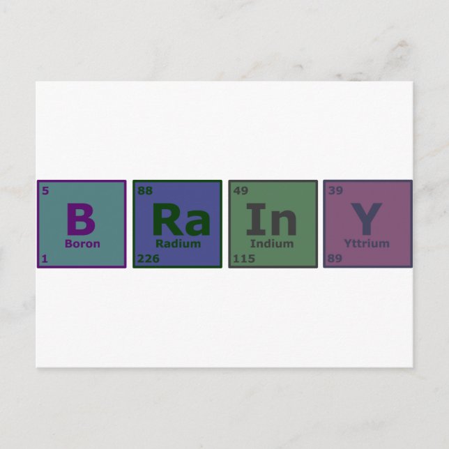 Brainy Postkarte (Vorderseite)