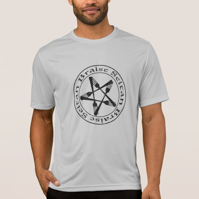 Braise Seitan Vegan Pentagram (dark version) T-Shirt (Vorderseite)