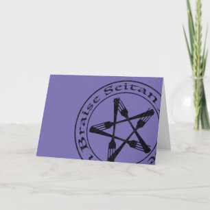 Braise Seitan Vegan Pentagram (dunkle Fassung) Karte