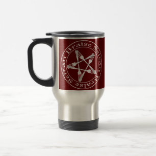 Braise Seitan Vegan Pentagram (Lichtversion) Reisebecher