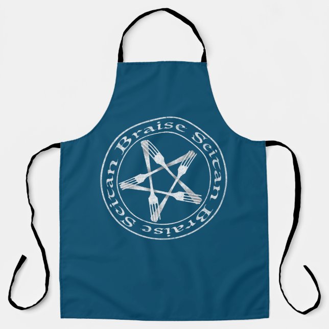 Braise Seitan Vegan Pentagram (Lichtversion) Schürze (Vorderseite)