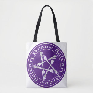 Braise Seitan Vegan Pentagram (Lichtversion) Tasche