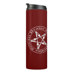 Braise Seitan Vegan Pentagram (Lichtversion) Thermosbecher