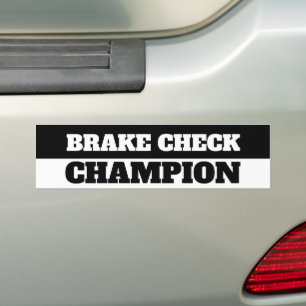 BRAKE CHECK CHAMPION AUTOAUFKLEBER