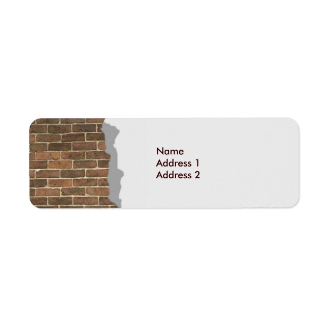 Braken Brick Wall Avery Label (Vorne)
