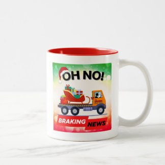 BRAKING NEWS - Der Lieferrückstand des Weihnachtsm Zweifarbige Tasse