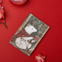 Bramble l'Ours | Carte de Noël Woodland Whimsy