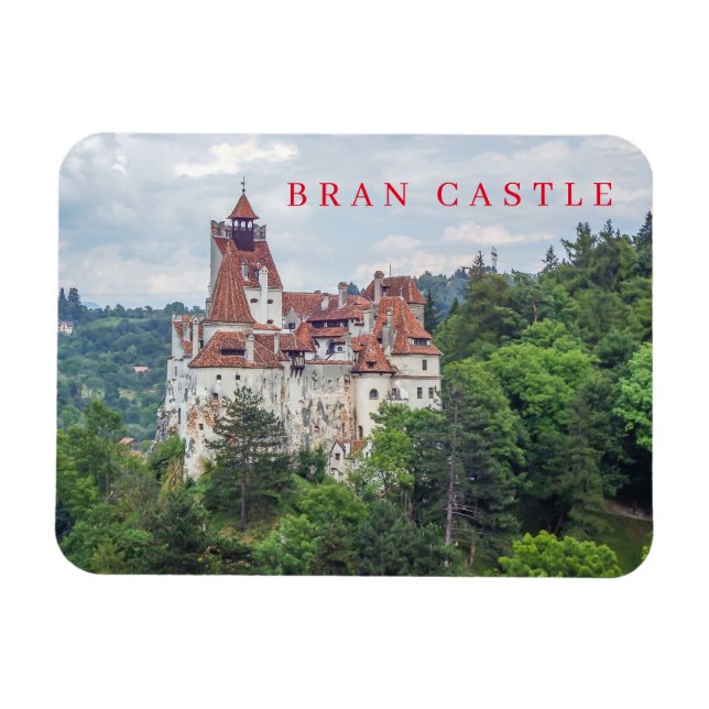 Bran Castle Panoramasicht Kühlschrankmagnet Magnet (Horizontal)