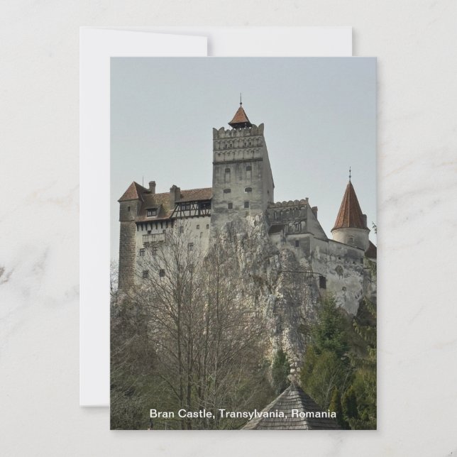 Bran Castle, Siebenbürgen, Rumänien Feiertagskarte (Vorderseite)