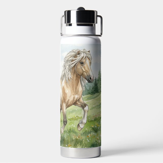 Brana Pinto Palomino Icelandic Watercolor Trinkflasche (Hinten)