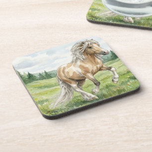 Brana Pinto Palomino Isländische Aquarellmalerei Getränkeuntersetzer