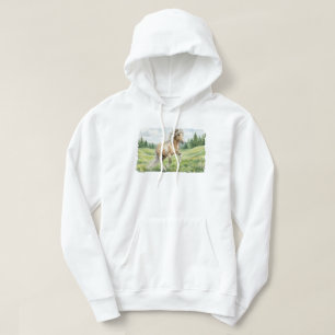 Brana Pinto Palomino Isländische Aquarellmalerei Hoodie