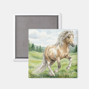 Brana Pinto Palomino Isländische Aquarellmalerei Magnet