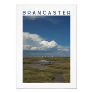 Brancaster Norfolk Salt Marsh and Sailing Boats  Fotodruck