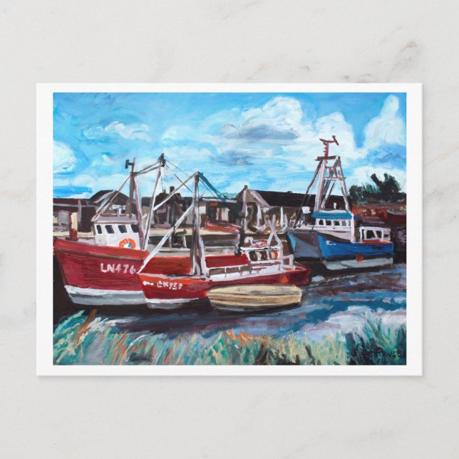 Brancaster Staithe Postkarte (Vorderseite)
