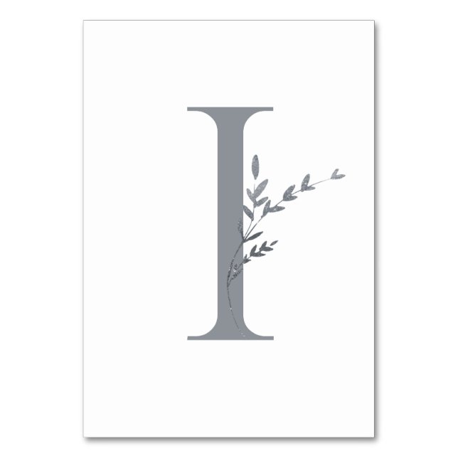 Branch Minimalistisch White & Silver Moderne Hochz Tischnummer (Vorderseite)
