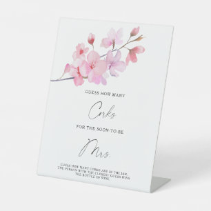 Branch Sakura - Raten Sie mal, wie viele Korken Sockelschild