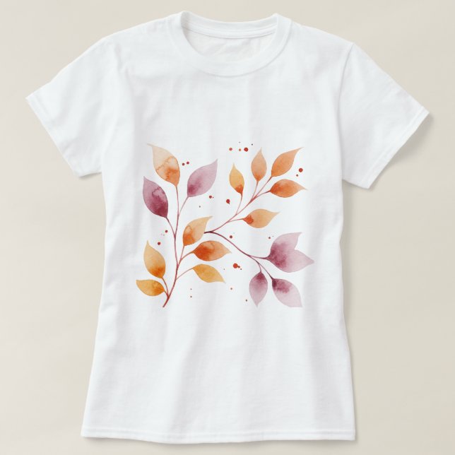 Branch with leaves T-Shirt (Design vorne)