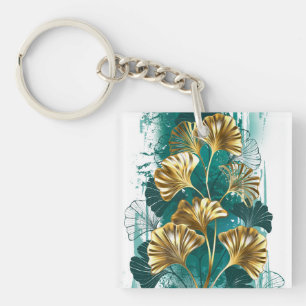 Branche avec Feuilles d'or Ginko Biloba