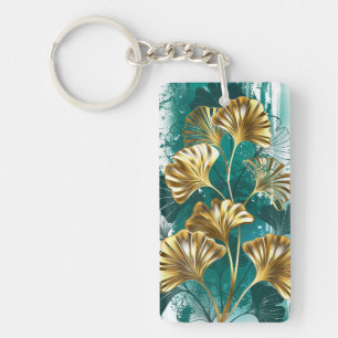 Branche avec Feuilles d'or Ginko Biloba
