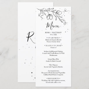 Branche de floraison stylisée et gouttes du menu d