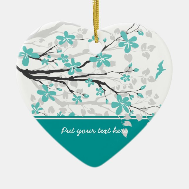 Branche de Magnolia et fleurs ornement personnalis (Devant)