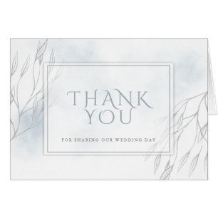 Branche de saule gris et aquarelle bleu poussiéreu