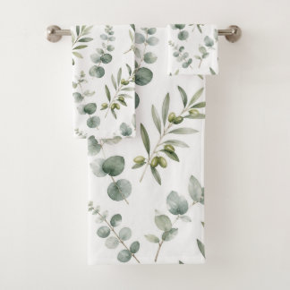 Branche d'olive méditerranéenne aquarelle