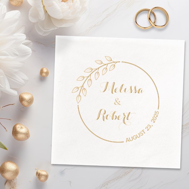 Branche ronde avec couronne Mariage Feuille (Créateur téléchargé)