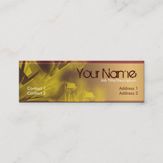 Branchengrunge Mini Business Card Mini Visitenkarte (Vorderseite)