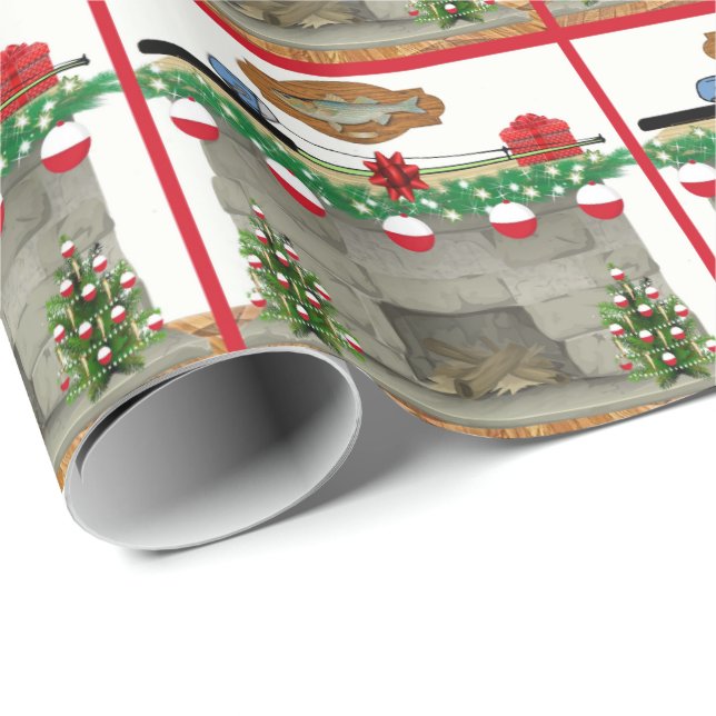 BRANCHENSCHIRM - Bobber-Ornamente Weihnachten Geschenkpapier (Rolleneckpunkt)